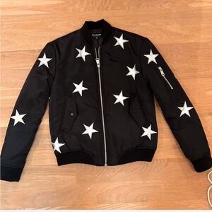 SAINT LAURENT LOOK ALIKE Bomber Jacket with White Stars
